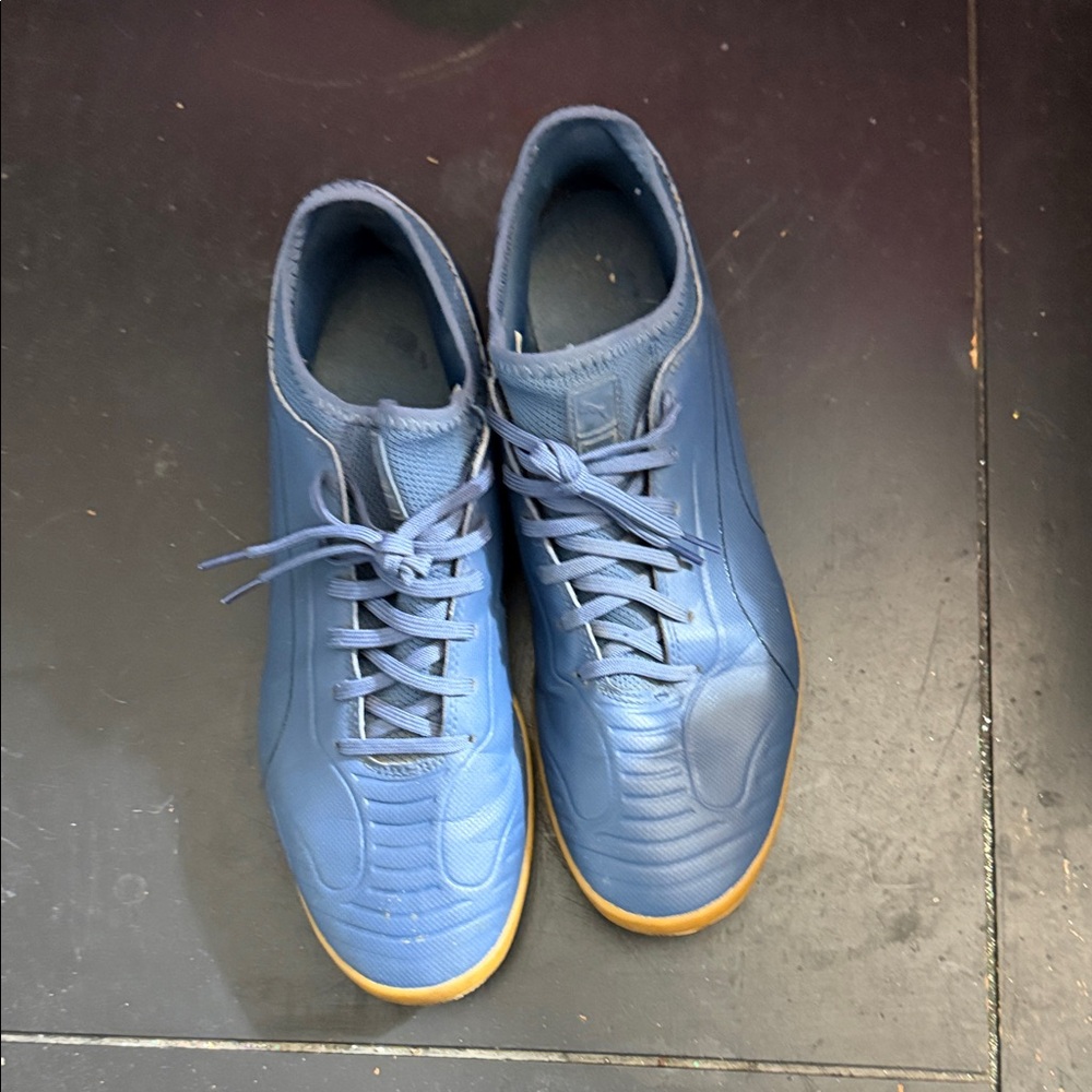 Puma Men's Blue and Tan Athletic Shoes